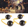 2pcs African Rhythm Ball Black Rhythm Shaker Rattle Ball for
