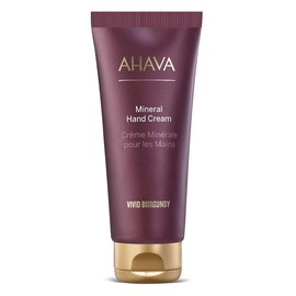 AHAVA Mineral Hand Cream Vivid Burgundy - Luxurious cream for thirsty hands for deep relief & nourishment, maintains smooth & supple hands, with exclusive Dead Sea Mineral blend Osmoter, 3.4 Fl.Oz