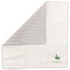 Hamamonyo Reversible Gauze Handkerchief, Striped and Golf, gray