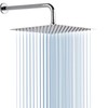 RODDEX Square Rain Shower Head, High Pressure Rainfall Showerhead, Large