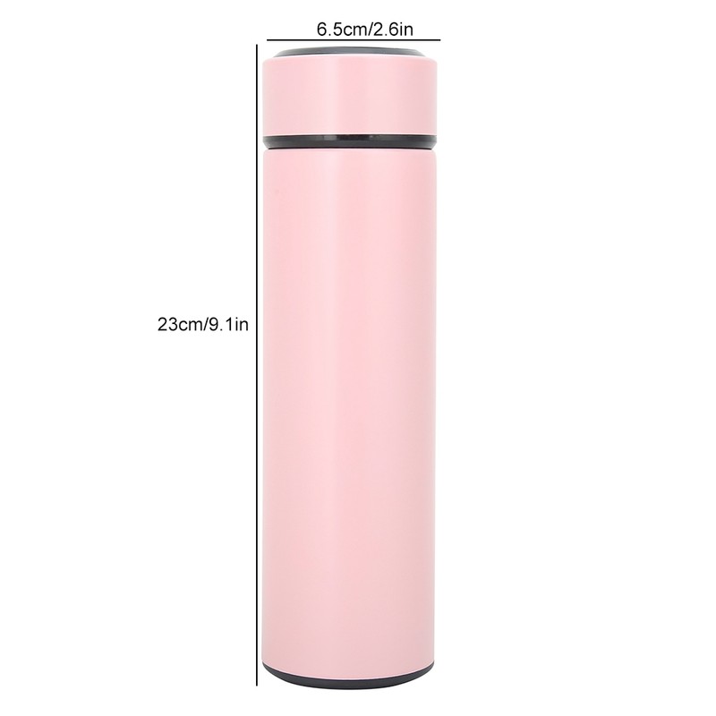 500ml Stainless Steel LED Vacuum Cup Insulated Water Bottle with