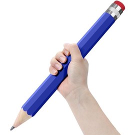 Giant Pencils for Prop/Gifts/Decor - 14 Inch  Wooden Big Novelty Pencil with Cap for Schools and Homes (Blue) - Color: Pink