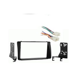 Harmony Audio HA-701761 Compatible with Toyota Corolla 2003-2008 Factory Stereo to Aftermarket Radio Harness and 95-8204 Double DIN Installation Dash Kit