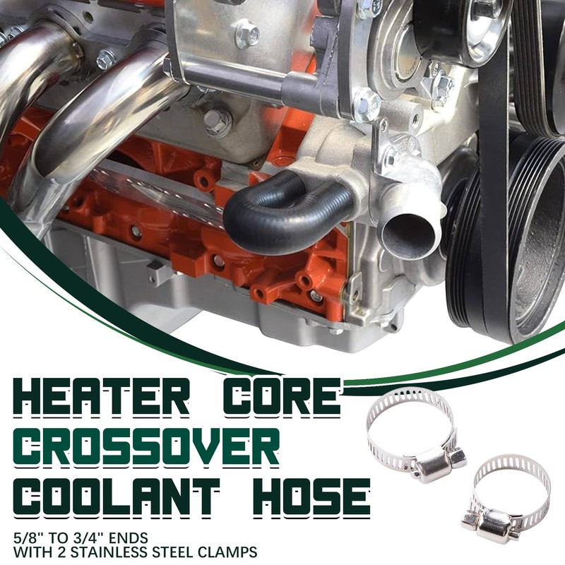 MRELC LS Heater Core Bypass Hose Crossover Coolant Hose 5/8"