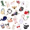 REGODI Animal 20 Pieces Mixed Enamel Brooch Bulk Set, Cute