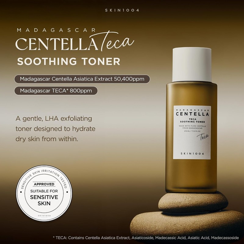 Skin1004 Madagascar Centella Teca Tónico Calmante, 210 ml