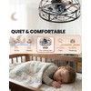 Sewterolyn Ceiling Fans with Lights and Remote, 20 inch Industrial