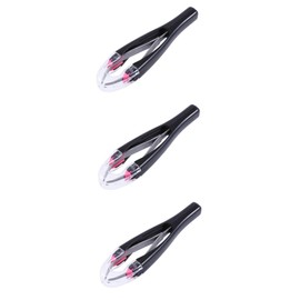 FOMIYES 3pcs Fine Tweezers for Eyebrow Removal Professional Eyebrow Tweezer Kit Random Color