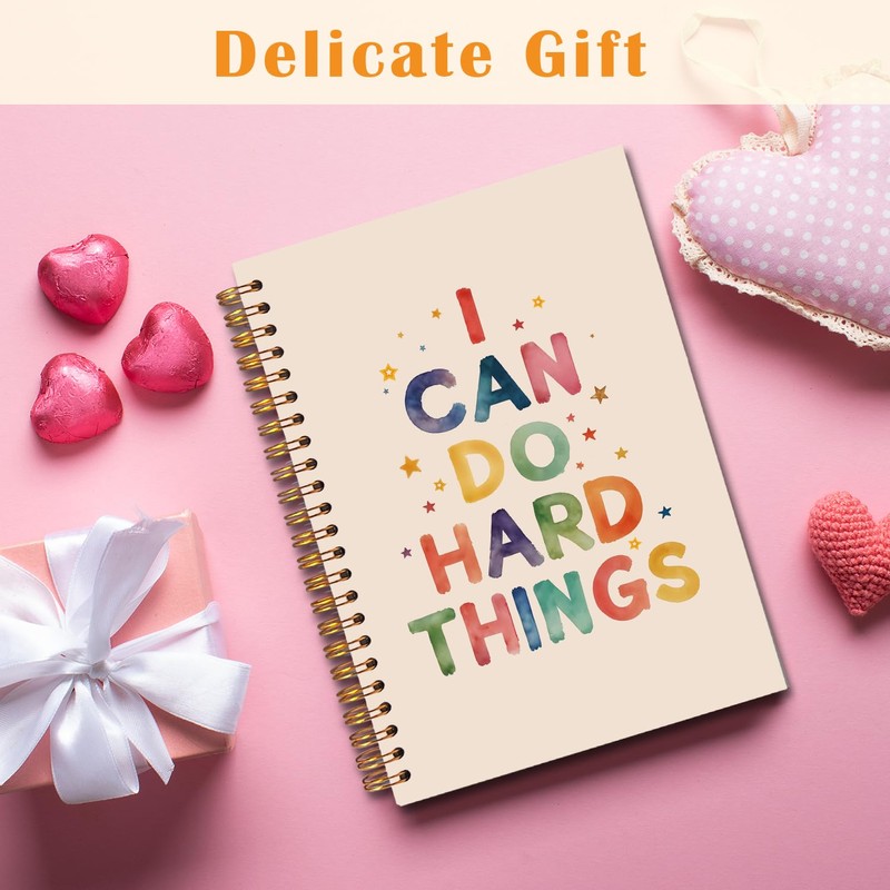 JINYO I Can Do Hard Things Inspirational Notebook, Motivational Positive