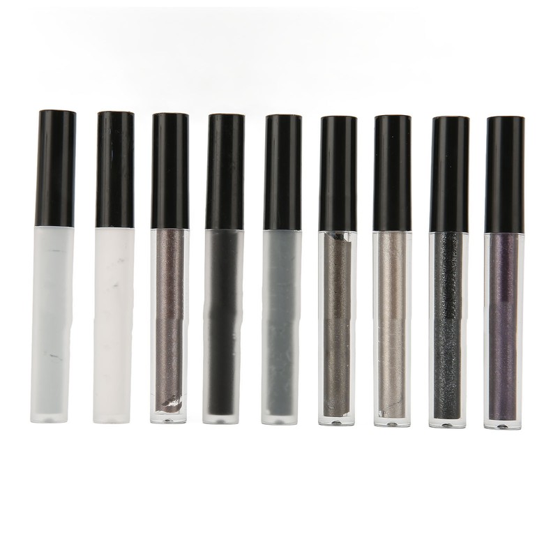9Pcs Household Liquid Eye Shadow Set Makeup Shine Finish Matte