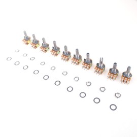 ANGEEK WH148 B250K Dual Stereo 6-Pin Potentiometer with Nuts and Discs Pack of 10