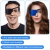 PAGOW 3Pcs 3D Eye Patches for Adults, Adjustable Eyepatch for