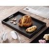 Fibogollo Bamboo Set of 2 Serving Tray with Handles,Decorative Trays