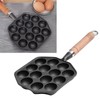Fdit 14 Hole Takoyaki Pan,Avoid Sticking Cast Iron Octopus Meatball