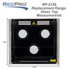 RecPro RV Stove Replacement Glass Top for RV Oven and