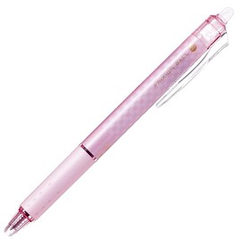 Pilot Frixion Design Series Retractable Erasable Gel Pen, 0.5 mm, Pink barrel, black ink