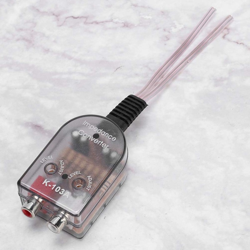 Kuuleyn Audio Converter, Car Stero Adjustable Speaker High to Low