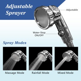 YDY+YQY Dog Shower Attachment- Dog Washing Hose Sprayer with Faucet Adapter for Bathing, Tub Faucet Hose Head