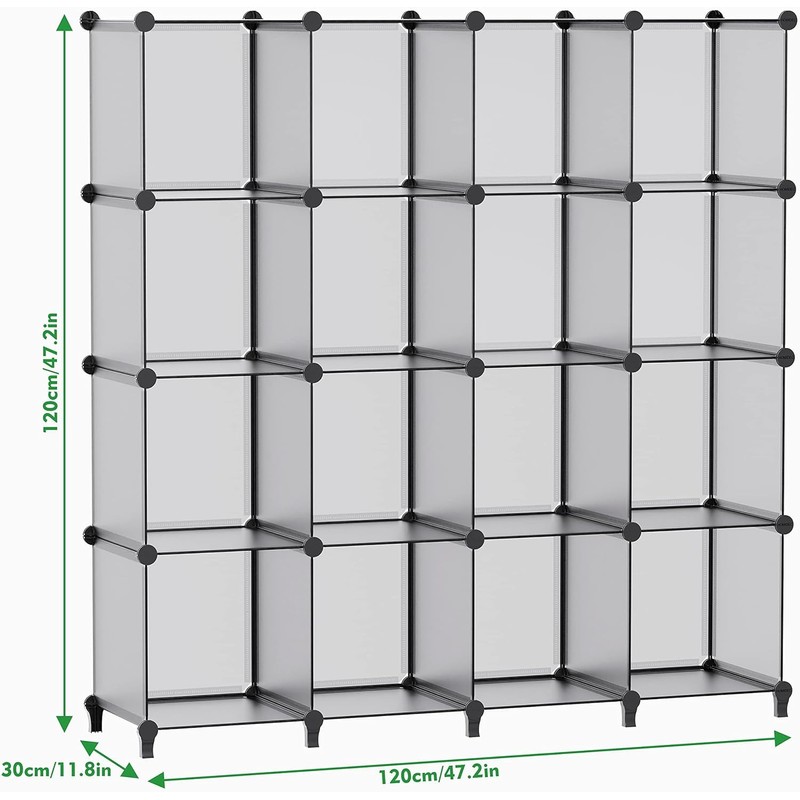 HOMIDEC Closet Organizers and Storage, 16 Cube Storage Organizer, Portable