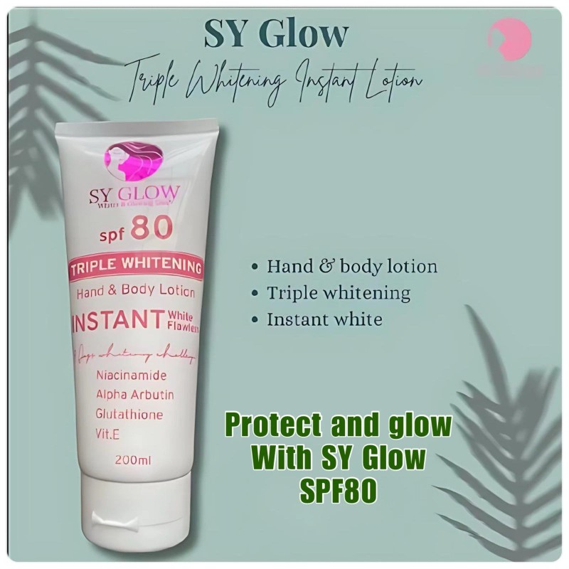 SY Glow X10 Bleaching Whipped Cream + Triple Whitening Lotion