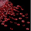100 Wedding Event Table Scatter Crystals in Crimson Red Grade