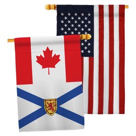 Canada Nova Scotia House Flags Pack Regional Provinces Canadian Territories Region Country Particular Area USA Embroidery Small Decorative Gift Yard Banner Made In 28 X 40