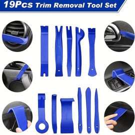 Car Trim Removal Tool Kit for Interior Panel Repairs – Red or Blue 5, 12 and 19-Piece Set Options