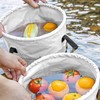 Baiao Folding Water Bucket, 20L Portable Collapsible Bucket Camping Storage