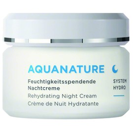 ANNEMARIE BÖRLIND - AQUANATURE Rehydrating Night Cream - Papyrus and Glasswort Extracts for Lasting Hydration - Nourishes, Regenerates, Rehydrates - 1.69 Fl Oz
