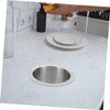 ULTECHNOVO Elegant Round Drop-in Trash Chute Stainless Steel Grommet Waste