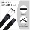 Tolstil 2 Pack Men's Elasticated Woven Belts – Stretch Braided
