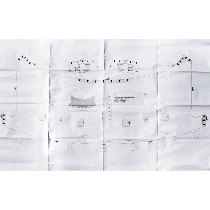 2015-2020 Mustang Roush Coupe Painted Rear Wing Spoiler Grabber Blue