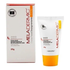 Crema Facial Aclaradora Despigmentante Meladermic De Día 25gr Todo tipo de piel con filtro solar mineral