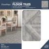 FloorPops FP3295 Townhouse Peel & Stick Floor Tiles, Grey