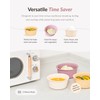 MOYUUM Silicone Microwave Steamer Small Mustard 560ml Made in Korea