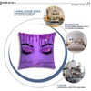 Bapcoku Hello Gorgeous Lashes Makeup Purple Decor Throw Pillow Covers