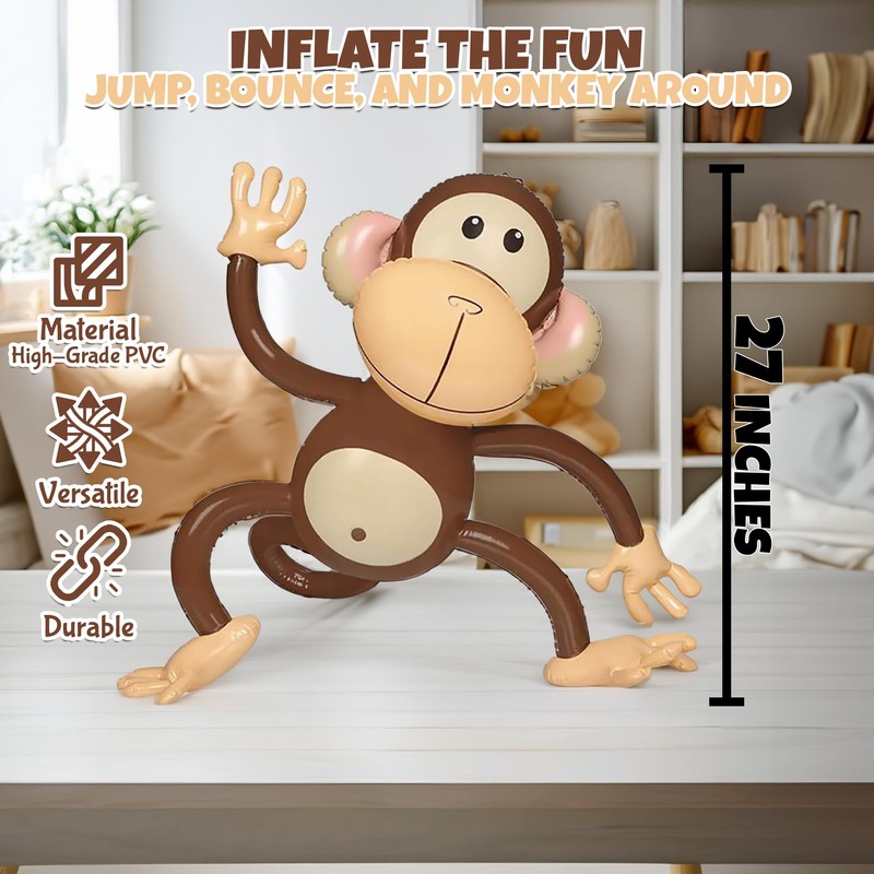 Vaulted Skulls & Co Inflatable Monkey Prop | Blow Up