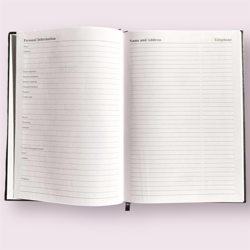 2026 A5 Premium Week To View Diary Hardback Cover Appointment