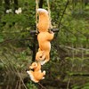 NOELAMOUR Garden Figurine Cute Squirrel Parent Child Hanging Animal Resin