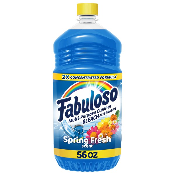 Fabuloso Multi-Purpose Cleaner, 2X Concentrated Formula, Spring Fresh Scent, 56 oz