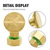 MDEOOSKY 1 Pcs Brass Misting Spray Nozzle 8-Holes Adjustable Water