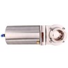 DERNORD 2 Inch Tri Clamp Sanitary Butterfly Valve, Pneumatic Actuator