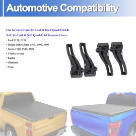 Universal Replacement Parts (4 PCS) for Hard Folding or Soft Folding Rear Clamp Truck Bed Tonneau Cover, 1 Pack