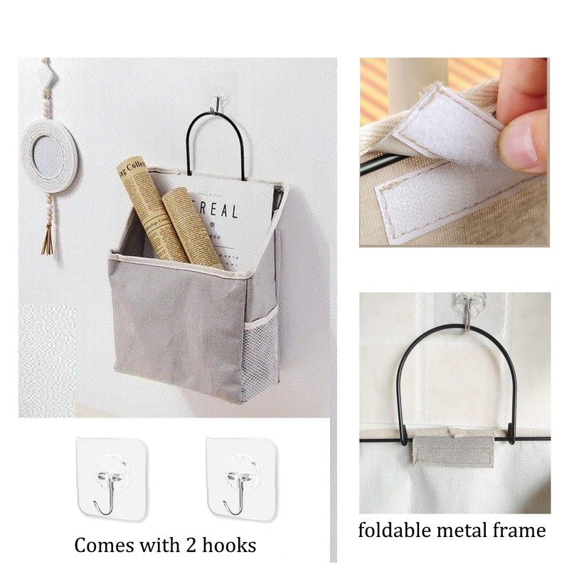 SMALIGOLA 2 Pack Wall Hanging Storage Bag, Hanging Organizer Bag
