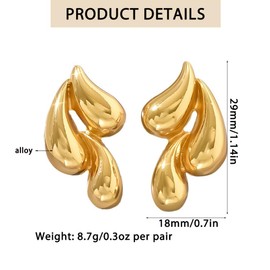 TTPSRY Women's Earrings Drop Earrings Minimalist and Elegant Design for Everyday and Evening Use