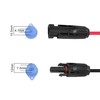 GINTOOYUN 10 Pairs Solar Plug Dust Protection IP67 Solar Plug