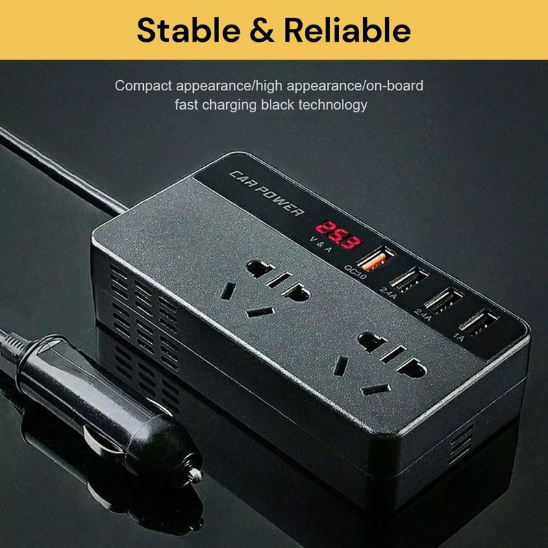 EZONEDEAL 150W Car Power Inverter DC 12V to 220V AC,