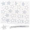 3Sheets Star Gem Stickers Jewels for Crafts, Face Makeup -