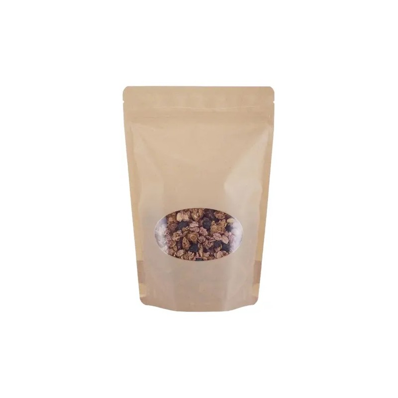 Bolsa Sup 454g - Apariencia Kraft Con Ventana - $x100