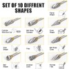 10 Pieces Rotary Cutter Set, Carving Tool Carbide Steel Solid